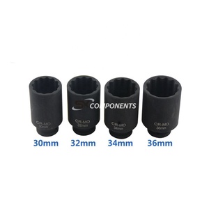 30mm 32mm 34mm 36mm 1/2 "Dr 12 điểm tác động ổ cắm trục chính trục Nut ổ cắm Hub trục hạt loại bỏ cài đặt công cụ 36mm ổ cắm - Product Image 1