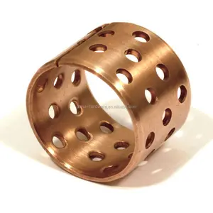 High temperature steel roller chain pin insert m bronze metal bushing with oil groove