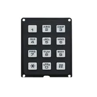 4x3 12 düğme matris plastik chiclet klavye telefon tuş takımı