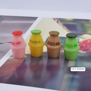 ZF143 도매 제품 한국어 디자인 매력 수지 Yoghourt 병 프로모션 장난감 DIY 점액 액세서리 - Product Image 6