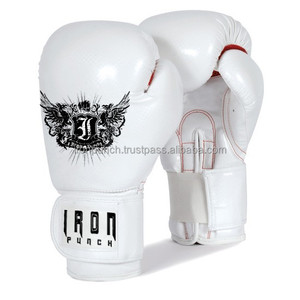 Gants de boxe en cuir de vachette imprimé Aero Fit de 10oz à 16oz avec fonction de poinçonnage pour les arts martiaux et l'entraînement - Product Image 1