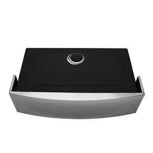 อ่างล้างจานเดี่ยวทรงโมเดิร์น JKY ขนาด 31x17x9 นิ้ว และ 33x21x9 นิ้ว ทำจากสแตนเลสนาโน รูปทรงสี่เหลี่ยมผืนผ้า พร้อมตะแกรงกรองอาหารด้านหน้า - Product Image 2