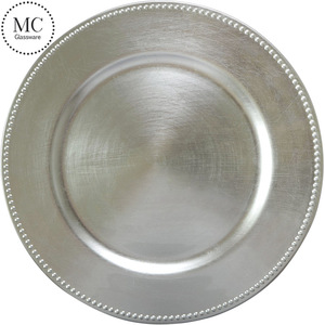 Assiettes de Présentation Dorées en <span class=keywords><strong>Plastique</strong></span> en Gros – Assiettes de Dîner pour Mariages, Lots d'Assiettes Décoratives Rondes pour Fêtes, Banquets et Événements - Product Image 3