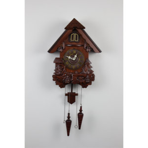 Orologio a <span class=keywords><strong>Cucù</strong></span> Uccello che Esce Orologio da Parete Decorazione per la Casa in Legno Intagliato a Mano Analogico Movimento al Quarzo per Soggiorno Monofacciale - Product Image 2