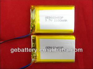 Geb 3.7V 1100 mah li-ion polimer pil 603450 - Product Image 1