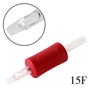 Goedkope Prijs Solong Zachte Rode Grip met Clear Lange Tips Tattoo Tube 25mm Wegwerp Tattoo Grips Buizen - Product Image 2