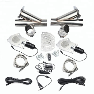 2.0 \ "2.25 \" 2.5 \ "3.0 \" soupape d'échappement double découpe d'échappement électrique en acier inoxydable 304 durable - Product Image 1
