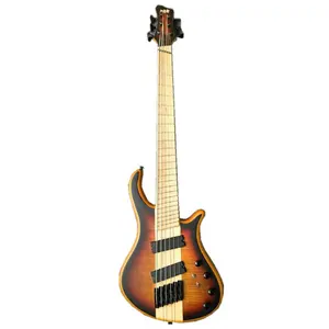 Weifang Rebon 6 string neck through body aangewakkerd fret mulit schaal elektrische basgitaar in 3TS kleur