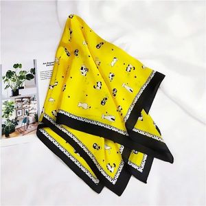 Syal Desain Kucing Cetak Kartun Anak-anak Promosi Gratis Ongkos Kirim Syal Sutra - Product Image 3