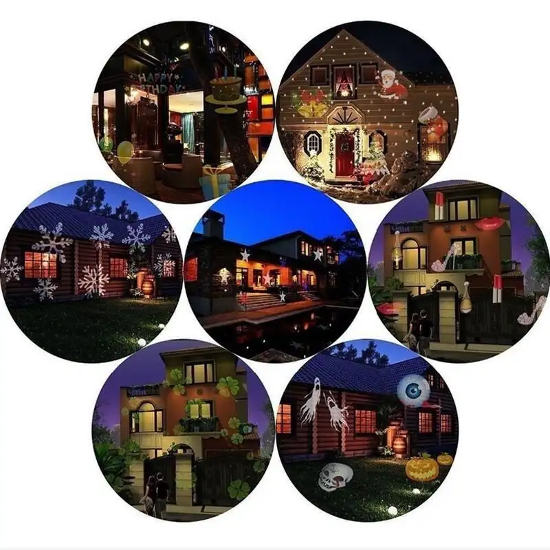Outdoor Holiday Projector led light 12 Pictures laser light projector christmas,Halloween ,Easter,New year etc Holiday