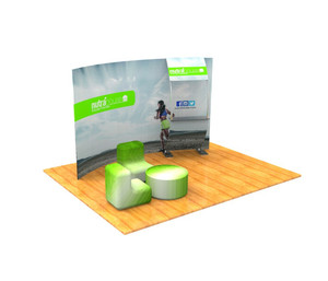 2016 nuevo producto por mayor de China portátil promoción publicidad Eye catching 3 x 3 aluminio diseño stand venta - Product Image 5