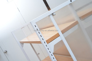 Estante de madera para zapatos, accesorios de exhibición para tienda comercial, diseño de Interior de tienda de zapatos - Product Image 3