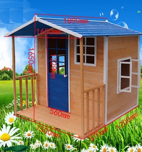 Casetta da gioco in legno per bambini da esterno - Product Image 1