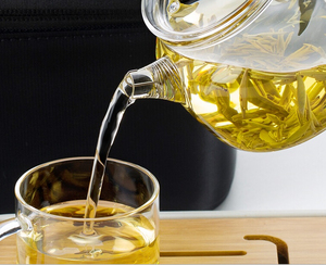 Set Teiera e Tazze in Vetro Borosilicato di Alta Qualità con Vassoio, Stile <span class=keywords><strong>Zen</strong></span> Asiatico, Ecologico, 180ml - Product Image 2