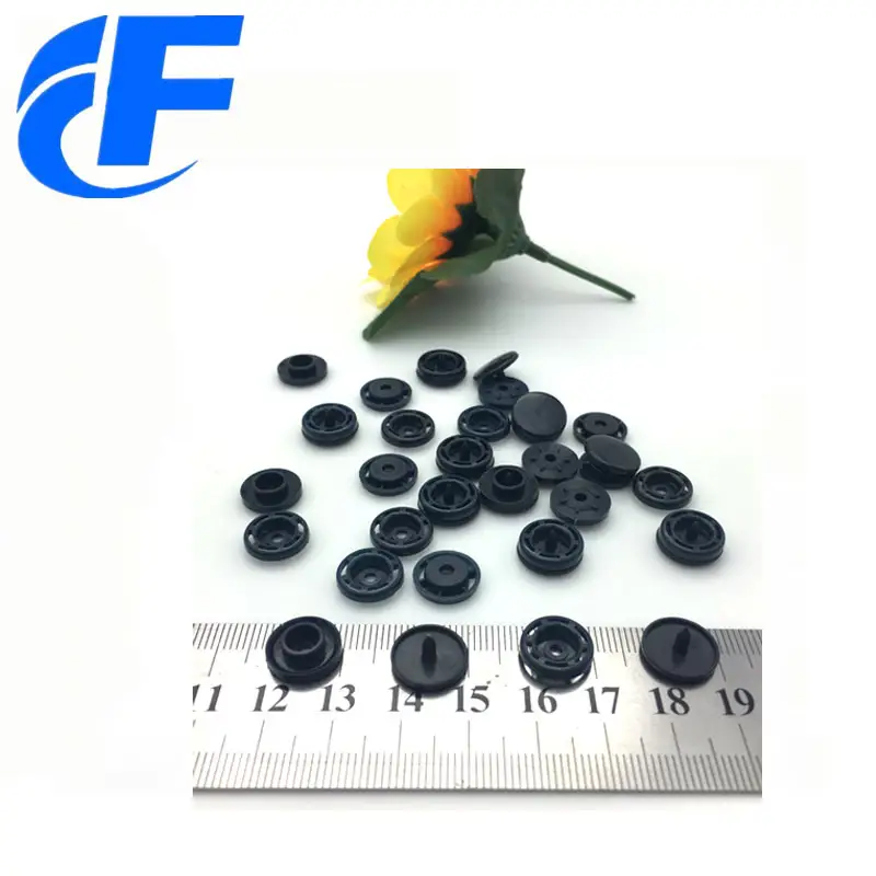 Customized New 1313 Black PP or POM plastic snap button for sofa