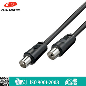 2m càble coaxial - Haute Qualité - plaqué or 24 ct Plugs - Entièrement moulée - blindé (Protège de RFI et EMI) - màle à femelle - Product Image 2