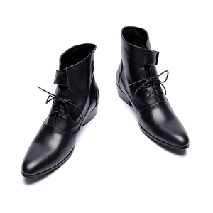 NA145 nuovo 2022 primavera autunno da <span class=keywords><strong>uomo</strong></span> a punta altezza aumento stivaletti moda maschile in pelle abito alto <span class=keywords><strong>tacchi</strong></span> alti - Product Image 4