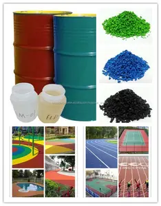 Pu pasta / cola para misturar Epdm Crumb Rubber grânulos para o revestimento superfícies FN-E-15102520