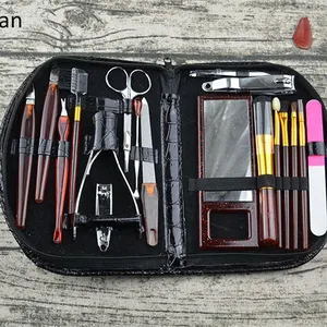 Hot Koop Manicure Pedicure Set Nagelknipper 17 Stuk Rvs Nail Kit & Professionele Grooming Kit