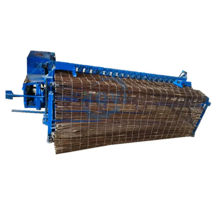 reed mesh knit curtain fabric weaving loom bamboo knitting needle machine