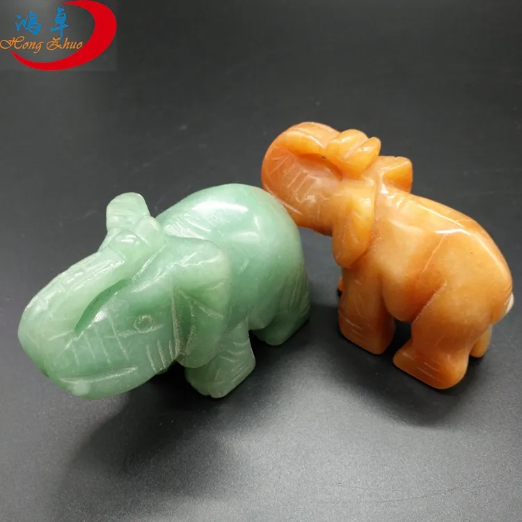 Diy Jade Sculpturen Kleine Kristallen Beeldjes Rozenkwarts Edelsteen Ganesha Standbeeld