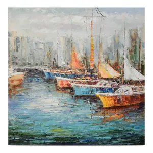 Venise ville italie gonfairy image décor paysage paysage bateau peinture à l'huile