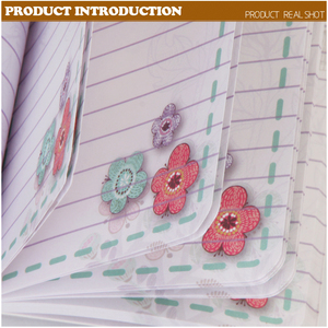 <span class=keywords><strong>2022</strong></span> nouveau journal de notes en papier de bloc-notes décoré de fleurs acryliques violettes écologiques pour les Promotions - Product Image 5