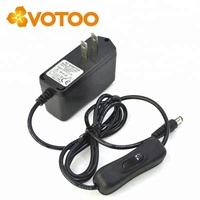 Adaptador de Corriente de Pared VOTOO de Fábrica, 12W 12V 1A, con Interruptor de Encendido/Apagado, Certificación DOE VI CE UKCA, Enchufe Multi DC, Fabricante OEM