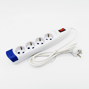 Enchufe europeo <span class=keywords><strong>de</strong></span> 4 vías, enchufe <span class=keywords><strong>de</strong></span> Alemania, toma <span class=keywords><strong>de</strong></span> extensión, tira <span class=keywords><strong>de</strong></span> alimentación eléctrica - Product Image 3