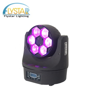 Pièces centrales de décoration de mariage 15W, Led <span class=keywords><strong>lavage</strong></span>, 4 en 1, yeux d'abeille, Mini faisceau, tête mobile, 6 pièces - Product Image 1