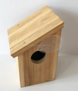 Jaulas para pájaros al por mayor, comedero para pájaros, casas de madera para pájaros se puede fijar con cámara - Product Image 3