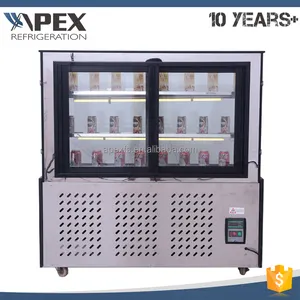 中国市場を輸入しembracoコンプレッサーケーキガラスディスプレイキャビネット冷蔵庫ショーケースチラー