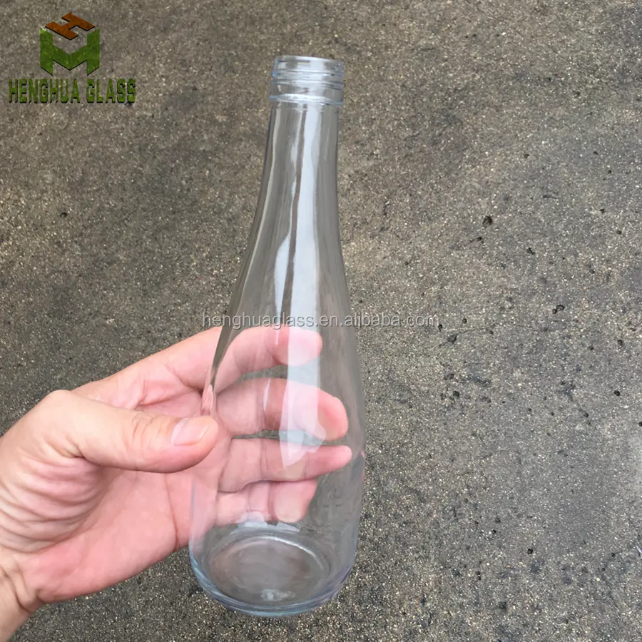 גבוהה באיכות 330ml 11oz פלינט זכוכית נוצץ מים בקבוק משקאות זכוכית בקבוקי עם 28mm אלומיניום בורג כובע