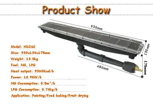 Industrieller Infrarot-Gasofen brenner HD262