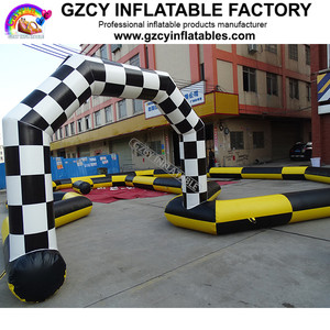 Vente chaude Barrière gonflable Piste de course gonflable Piste de course pour <span class=keywords><strong>location</strong></span> - Product Image 5