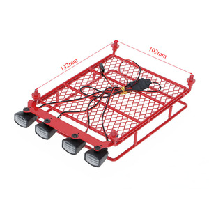 Kit de Luces LED con Retorno Automático para Camionetas Todoterreno 4x4, Rojo, RC 1:8 1:10, Techo Metálico, Portaequipajes - Product Image 2