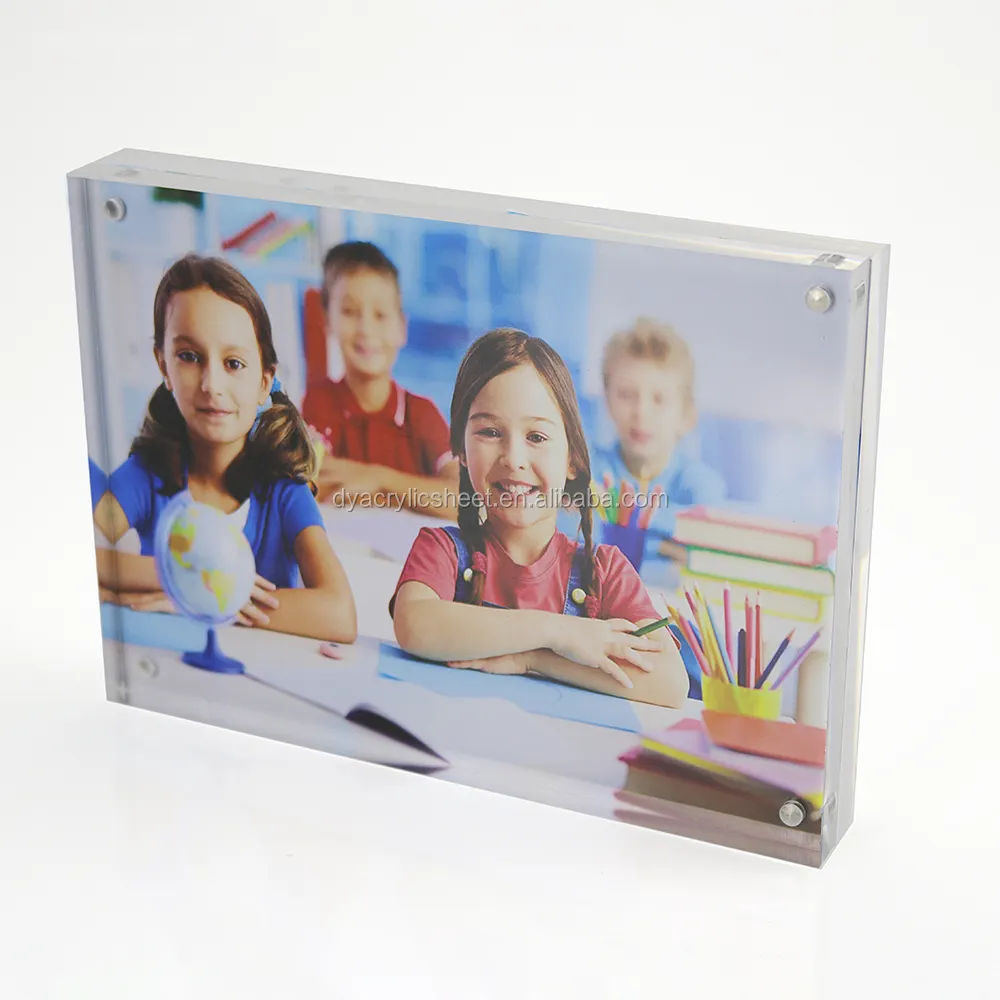 Crystal Acrylic Photo Frame Magnetic Picture Frame