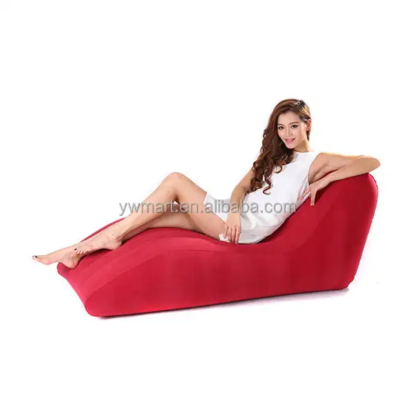 Fauteuil pliable gonflable floqué, robuste, pour adultes, canapé-lit, chaise d'extérieur