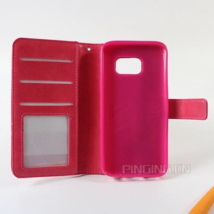 Nuevos productos!!! accesorios flip funda <span class=keywords><strong>de</strong></span> cuero para <span class=keywords><strong>samsung</strong></span> <span class=keywords><strong>galaxy</strong></span> s7 móvil más - Product Image 6