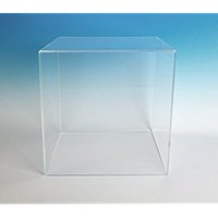 Boîte à pompons en plastique, Cube transparent de 20 pièces, poubelle à tambour, étui en acrylique