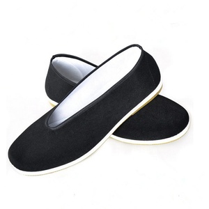 Chaussures Traditionnelles Chinoises En Tissu Vieux Pékin Pour Hommes Et Femmes Tai Chi Arts Martiaux Kung Fu Antidérapantes Respirantes Semelle En Caoutchouc Chaussures À Enfiler ( Color : Black , Si