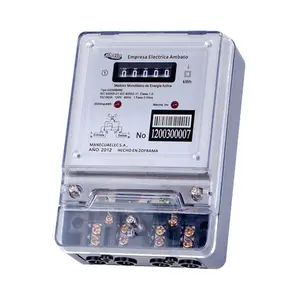Medidor eletrônico de três fios monofásico, medidor de energia de capacitor/kwh/watt-hora