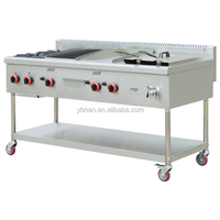 Kompor Gas Industri Stainless Steel 6 Tungku Built-In Komersial dengan Efisiensi Energi Kelas A dan Proteksi Pemadaman Api