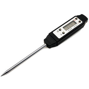 Termómetro <span class=keywords><strong>Digital</strong></span> para alimentos y carne con sonda de acero inoxidable ultrarrápida de promoción de alta precisión J & R con tubo de almacenamiento - Product Image 4