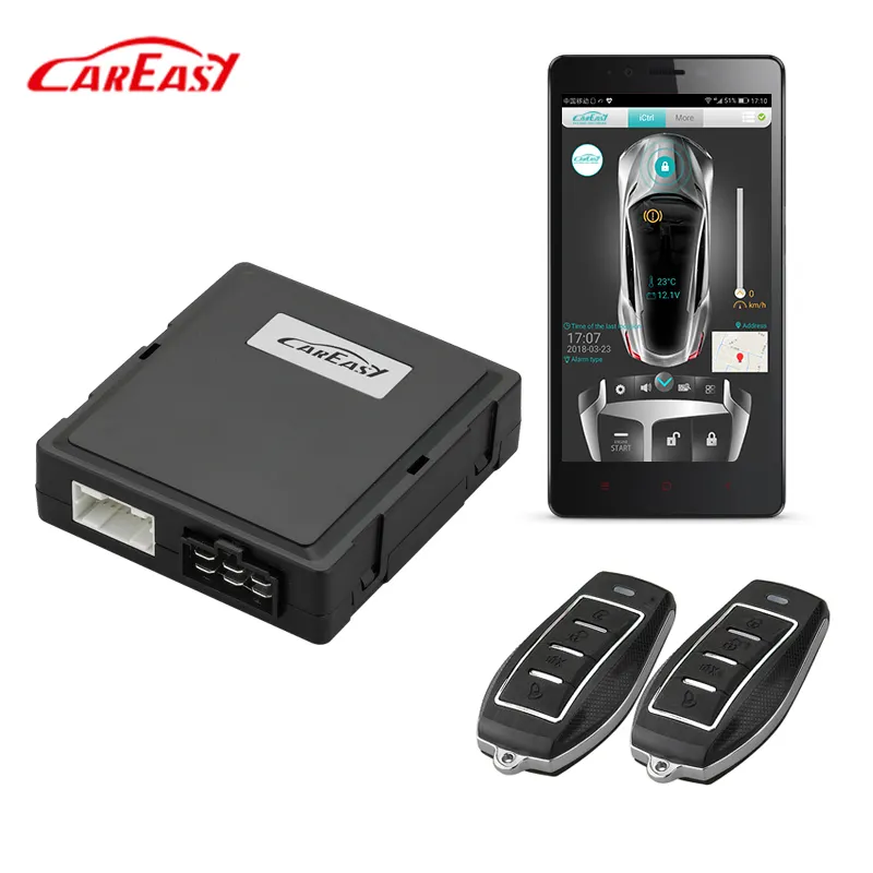 GPS/GSM/GPRS two-way car alarm with remote engine start and car finding function via Smartphone APP