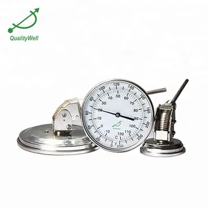 Temperature Measuring Instruments Angle Form Bimetallic Thermometer