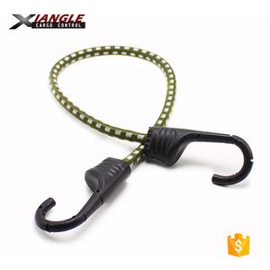Wholesale Kekuatan Tinggi Bulat Bagasi Lateks Bungee Tali Elastis Pengencang Dasi Ke Bawah Tali dengan Kait untuk Sepeda