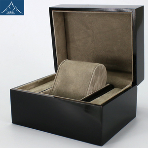 Venta caliente brillante caja de reloj de madera, pintura laca caja de reloj de madera, reloj negro caja de madera con logotipo - Product Image 5