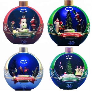 Décoration de noël noël noël en forme de boule, 50 pièces, en plastique - Product Image 5