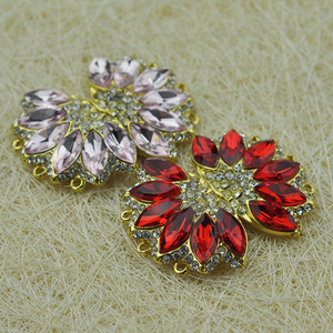 Keering Mode Or Argent Placage Mariage Strass Bouton Pression en Métal pour Vêtements WBK-1511 - Product Image 3